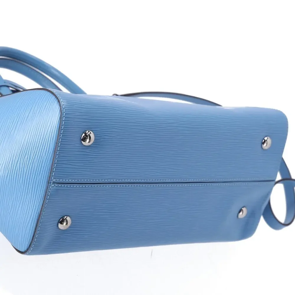 Louis Vuitton Marly MM Epi Handbag M94661 Bleuet Epi Leather Light Blue